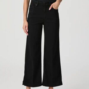 PAIGE Black Flare & Wide Leg Jeans